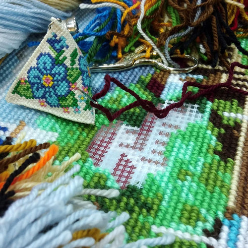 Corfu — Embroidery Kit 16″ × 16″ by Brvsk