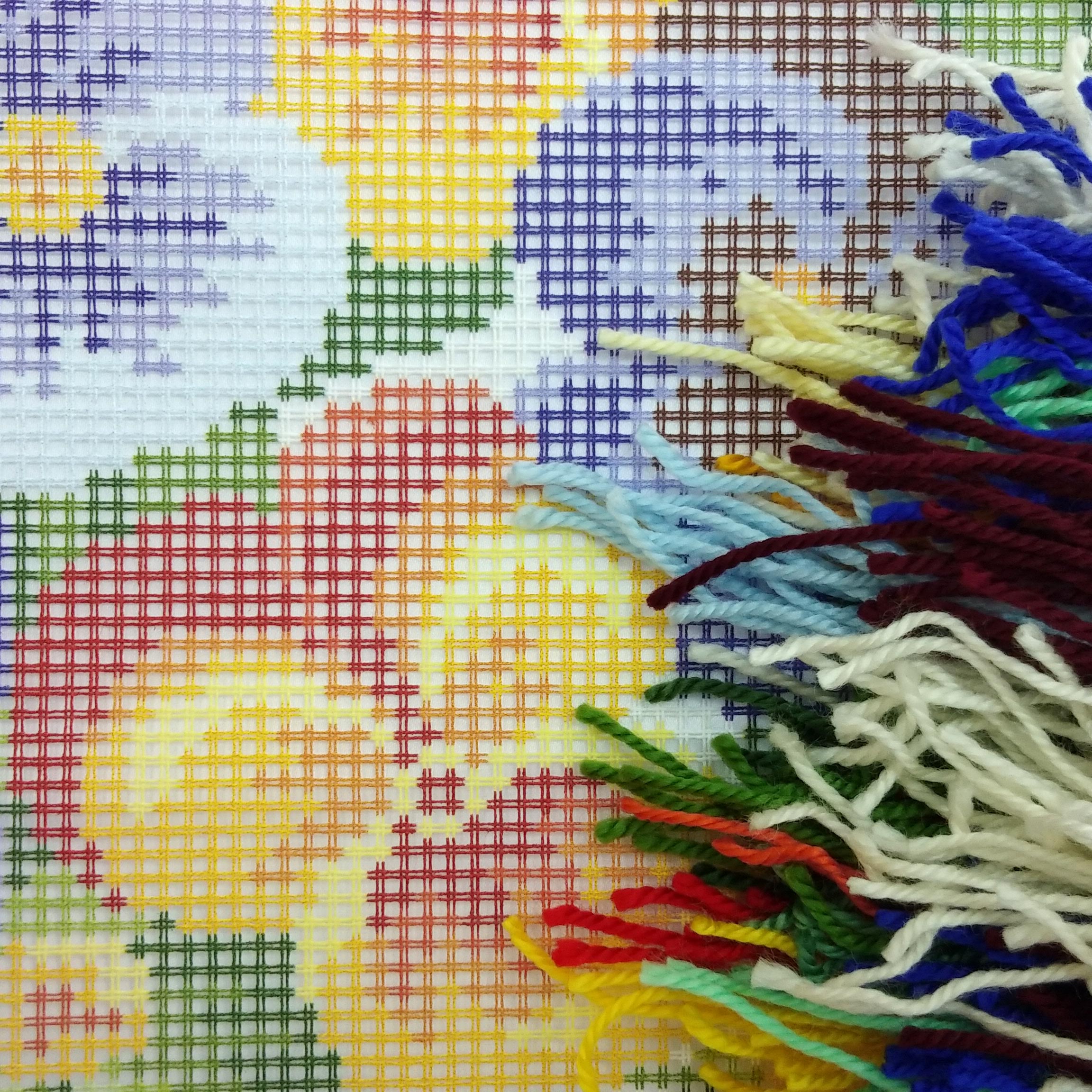 Spring Flowers — Needlepoint Kit 16″ × 16″ by Brvsk