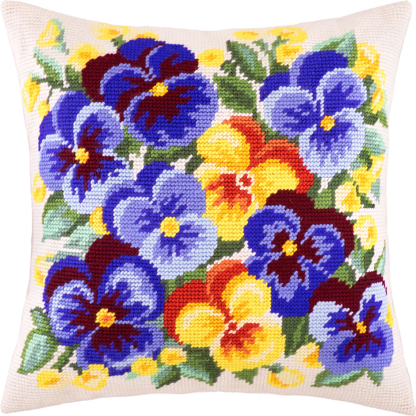 Spring Flowers — Needlepoint Kit 16″ × 16″ by Brvsk