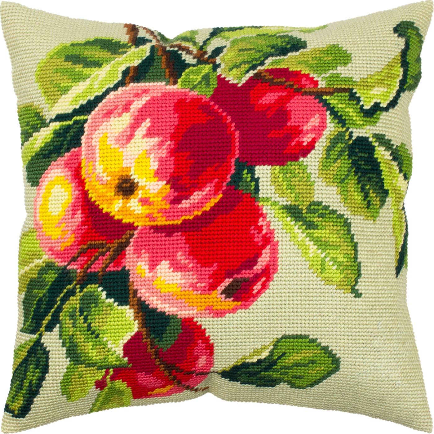 Apple Tree Branch — Stamped Cross Stitch Kit 16″ × 16″ by Brvsk