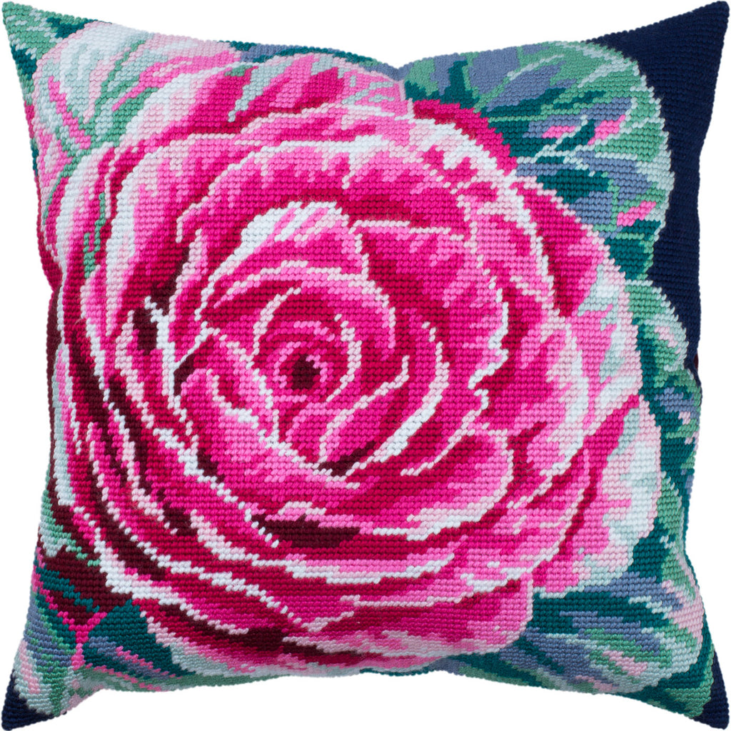 Ornamental Cabbage. Needlepoint Kit. Throw Pillow 16×16 Inches. Printed Tapestry Canvas, European Quality