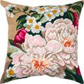 Peonies. Needlepoint Kit. Throw Pillow 16×16 Inches. Printed Tapestry Canvas, European Quality