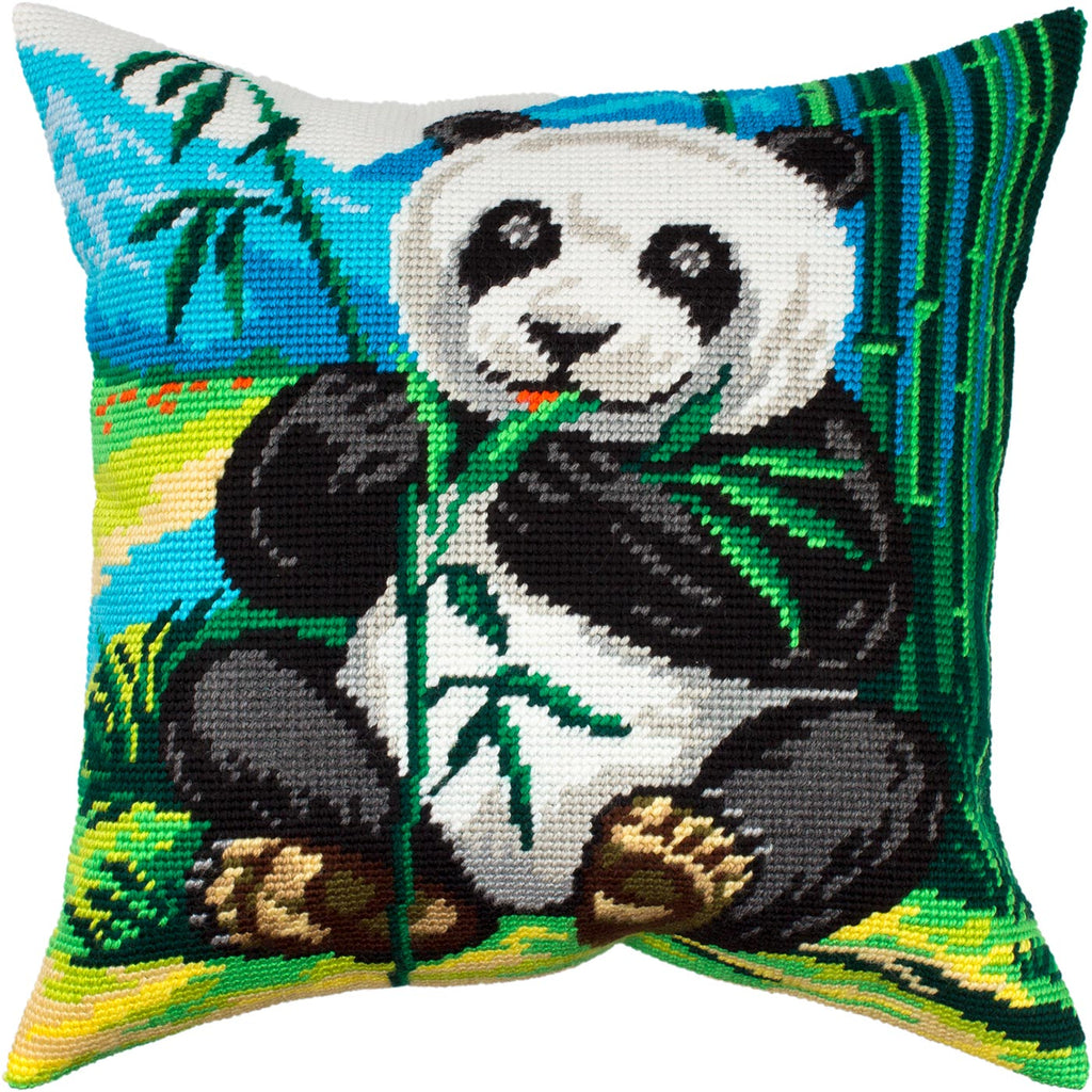 Panda — Embroidery Kit 16″ × 16″ by Brvsk