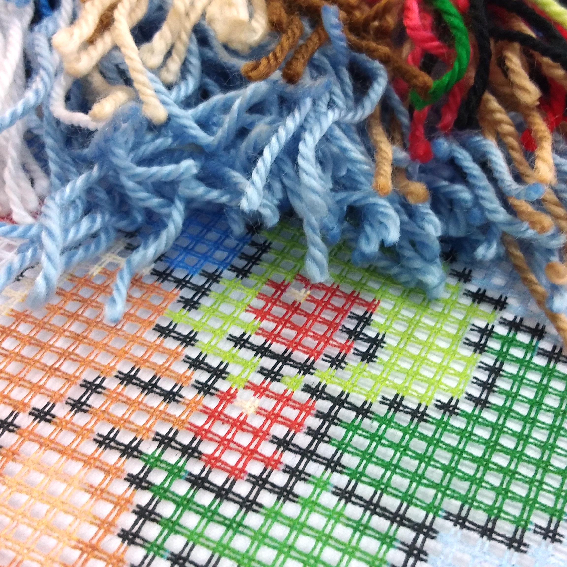 Teddy Bear — Needlepoint Kit 16″ × 16″ by Brvsk