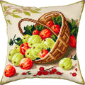 Gooseberry. Needlepoint Kit. Throw Pillow 16×16 Inches. Printed Tapestry Canvas, European Quality