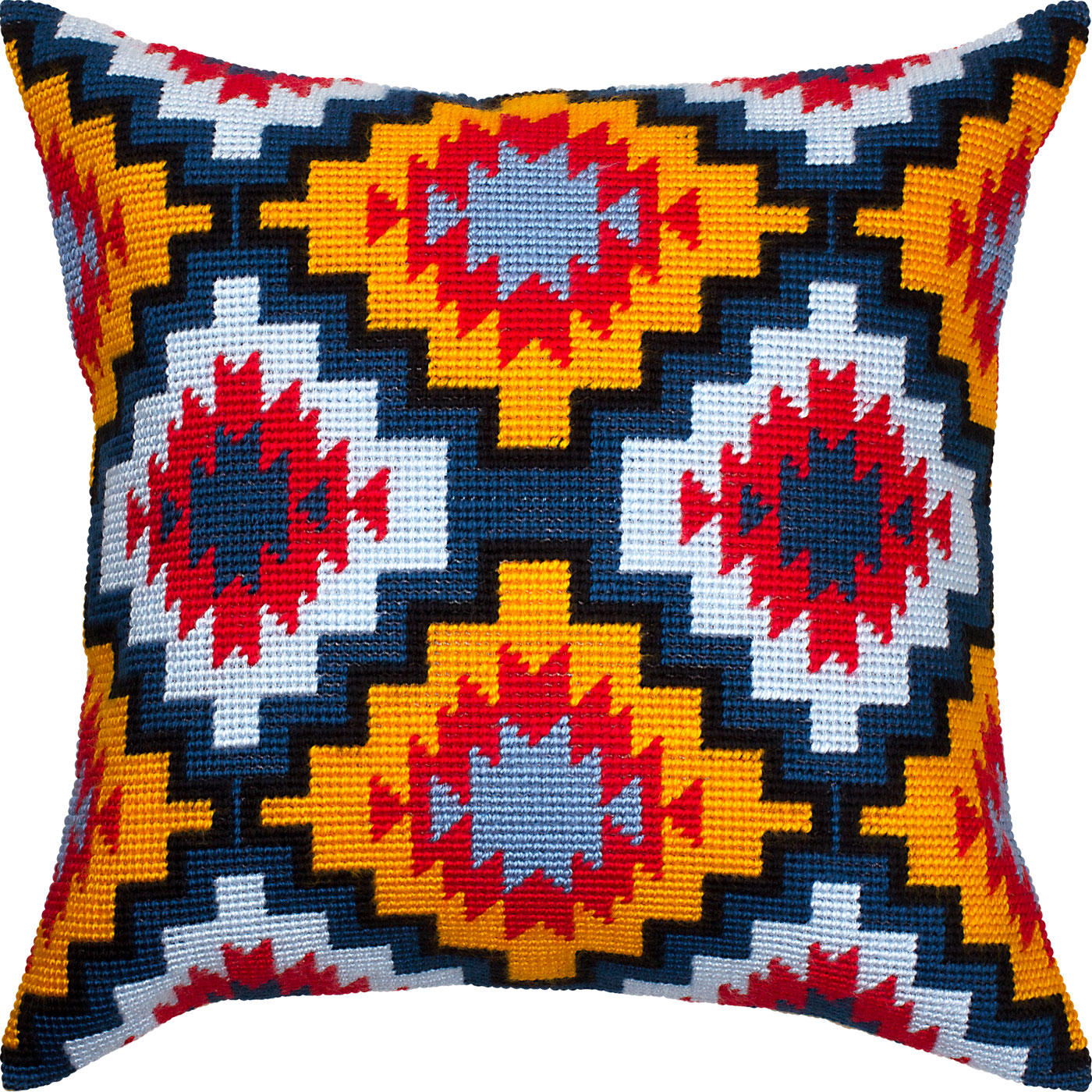 Hidalgo Mexican Pattern — Needlepoint Kit 16″ × 16″ by Brvsk