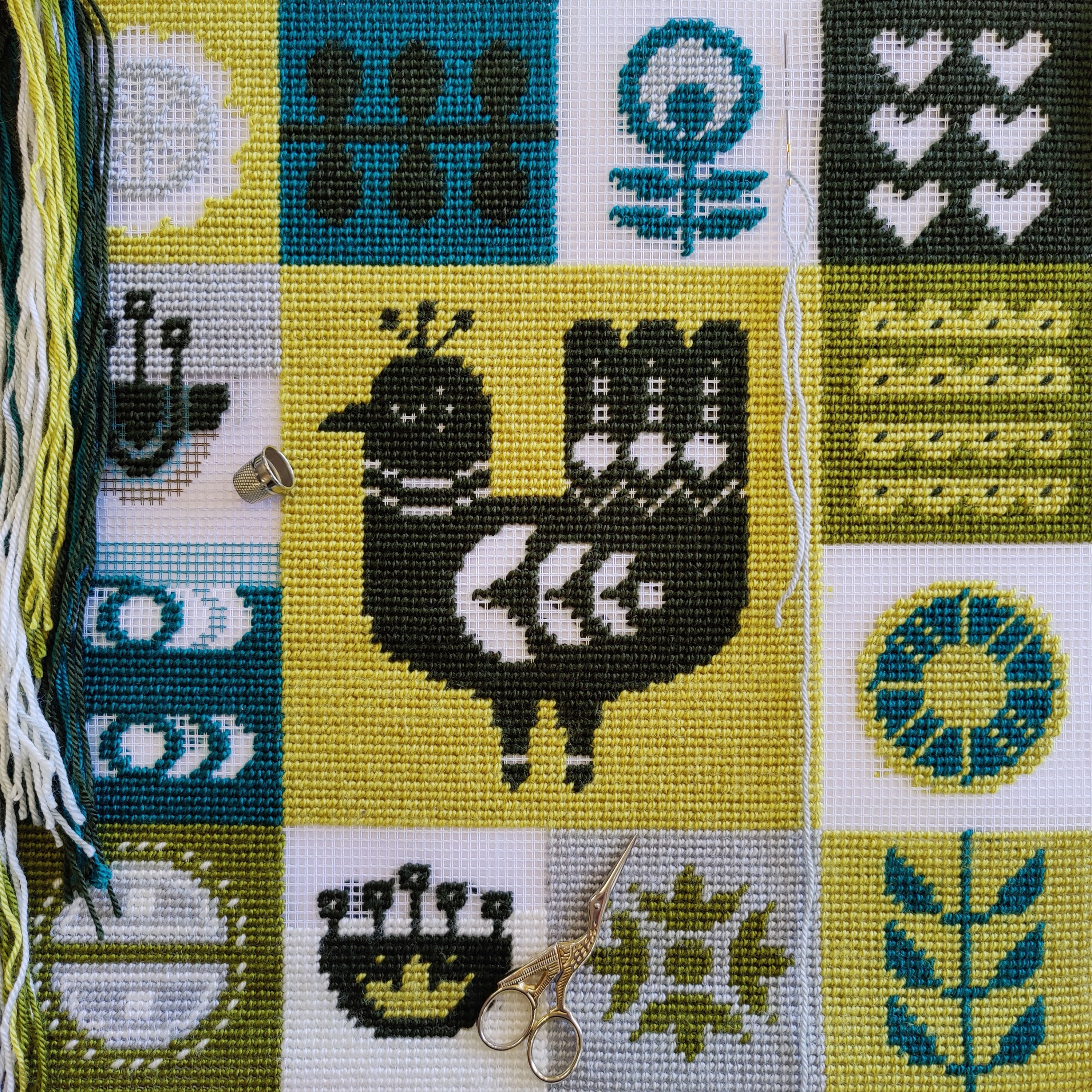 Scandinavia — Needlepoint Kit 16″ × 16″ by Brvsk