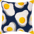 Fried Eggs — Stamped Cross Stitch Kit 16″ × 16″ by Brvsk