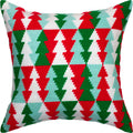 Christmas Trees Pattern — Embroidery Kit 16″ × 16″ by Brvsk