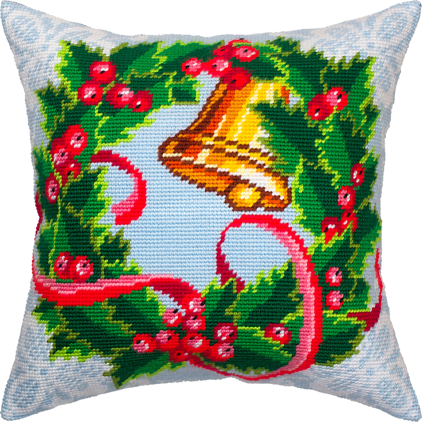 Advent Wreath — Stamped Cross Stitch Kit 16″ × 16″ by Brvsk