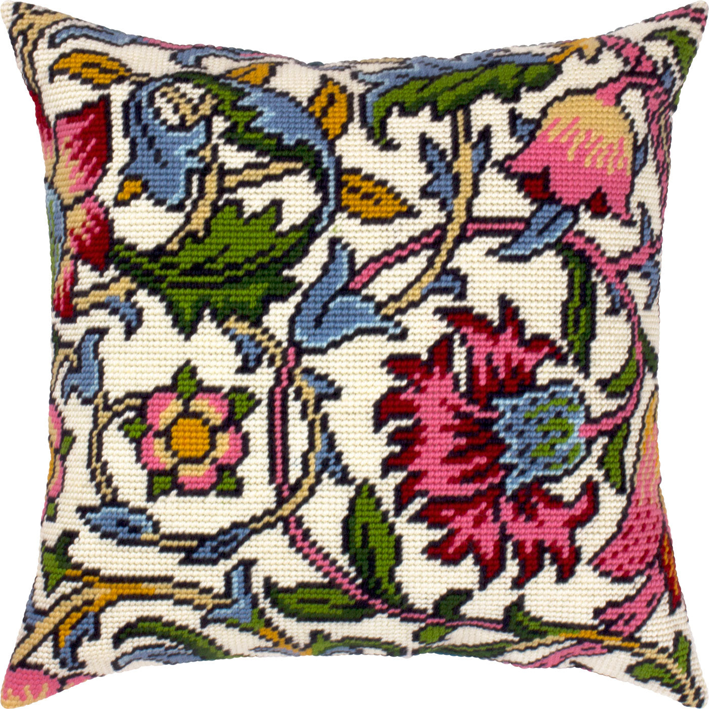 Lodden. Carnations — Embroidery Kit 16″ × 16″ by Brvsk