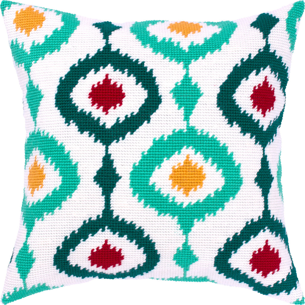 Delhi — Needlepoint Kit 16″ × 16″ by Brvsk