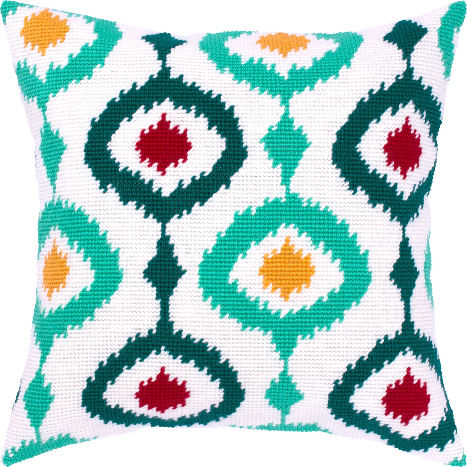 Delhi — Needlepoint Kit 16″ × 16″ by Brvsk
