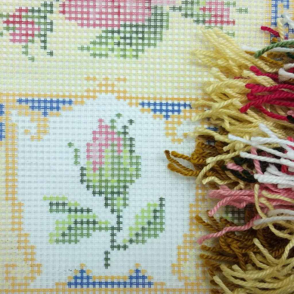 Roses — Needlepoint Kit 16″ × 16″ by Brvsk