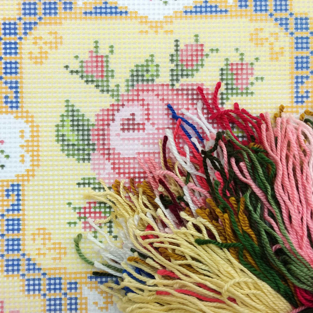 Roses — Needlepoint Kit 16″ × 16″ by Brvsk