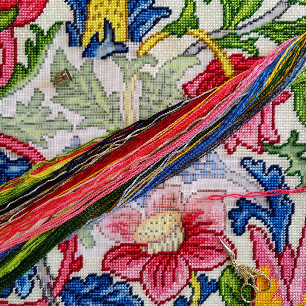 Rose — Embroidery Kit 16″ × 16″ by Brvsk