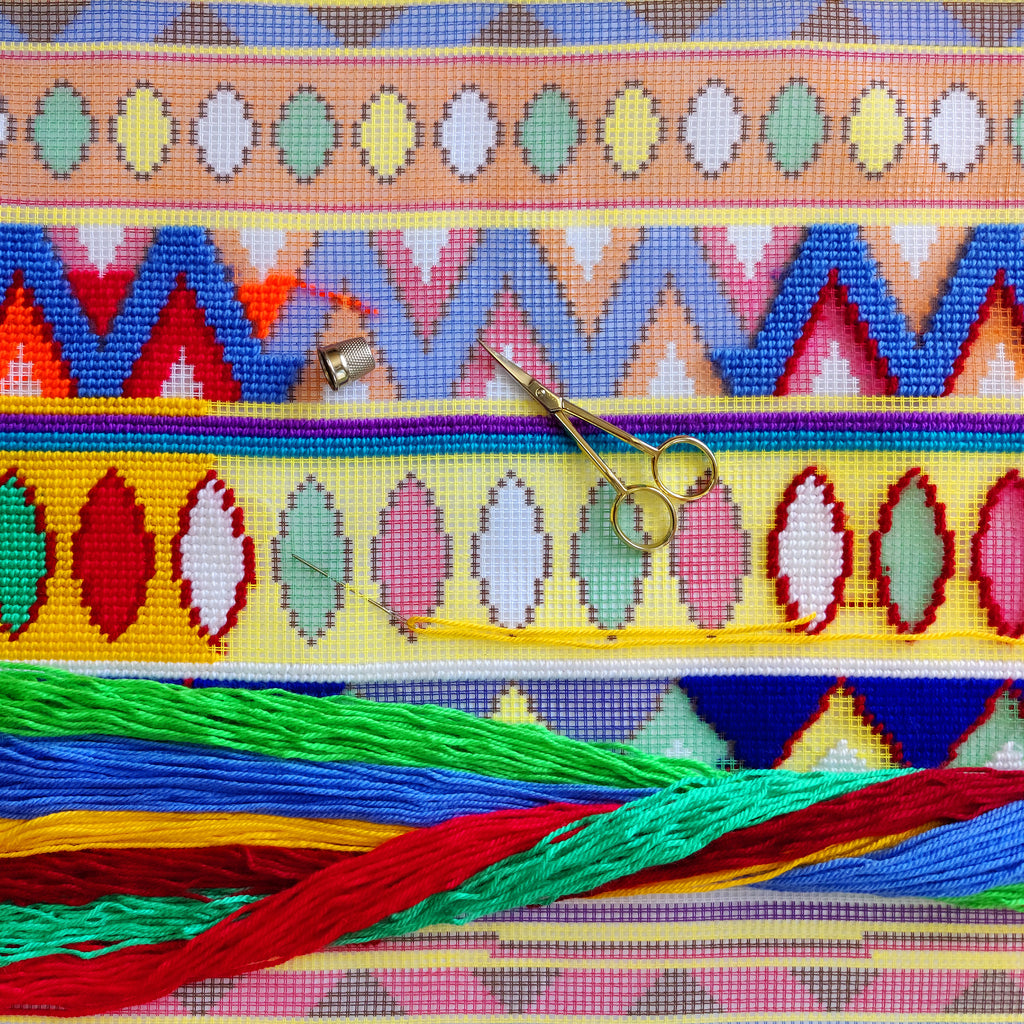 Mexico — Stamped Cross Stitch Kit 16″ × 16″ by Brvsk