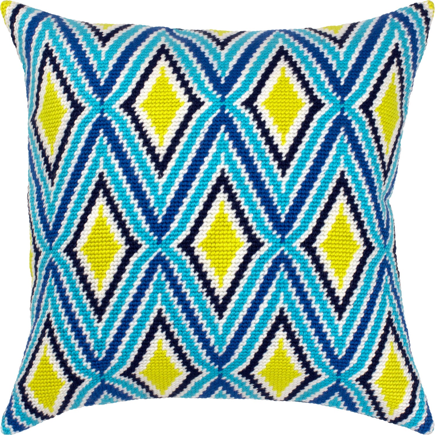 Lemon mood — Stamped Cross Stitch Kit 16″ × 16″ by Brvsk
