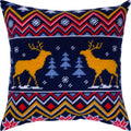 Winter Moose — Stamped Cross Stitch Kit 16″ × 16″ by Brvsk