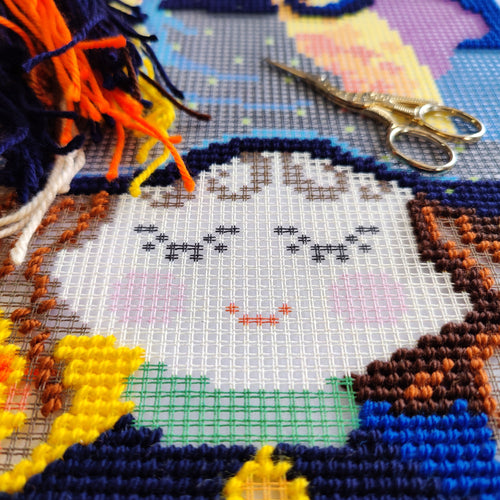Halloween — Embroidery Kit 16″ × 16″ by Brvsk