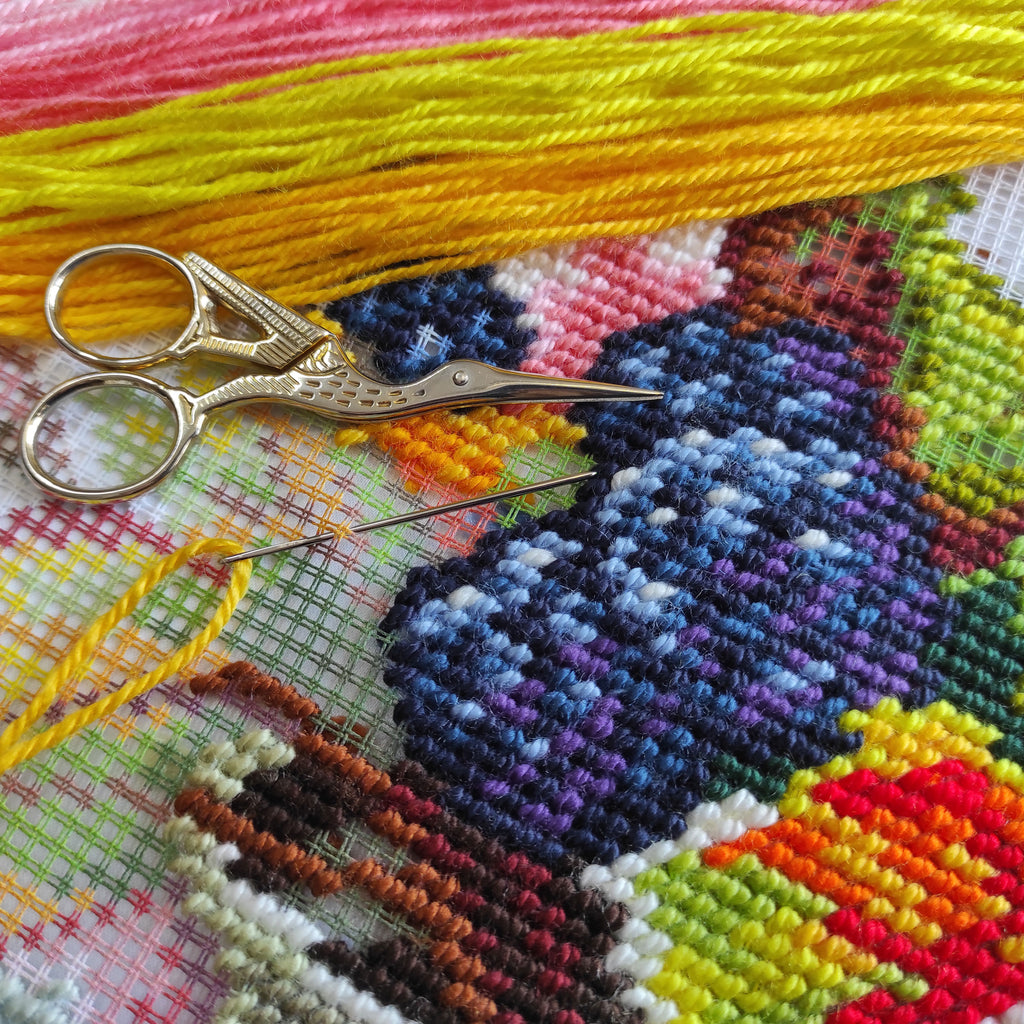 Autumn mood — Needlepoint Kit 16″ × 16″ by Brvsk