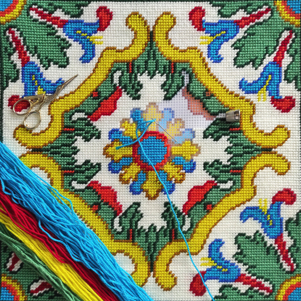 Celtic Motifs. Spring — Needlepoint Kit 16″ × 16″ by Brvsk