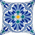 Brvsk Ornamental Embroidery Kit for Adults and Beginners — Celtic Motifs. Winter 16″ × 16″ with Clear, Precise Printed Design on Cotton Canvas; Includes 2 Needles, Yarn, and Easy-Read Chart