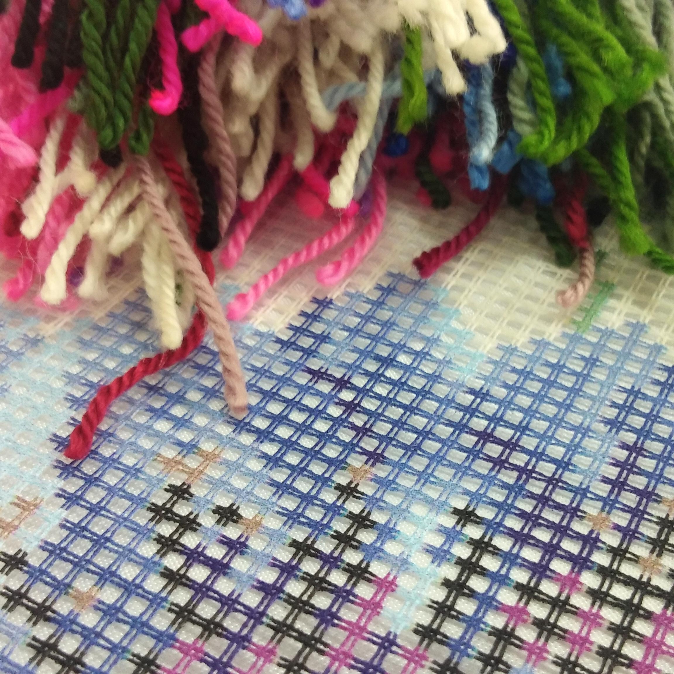 Cornflowers — Needlepoint Kit 16″ × 16″ by Brvsk