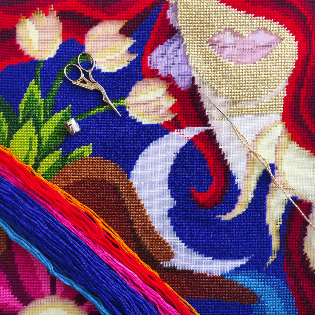 Fantasy. Spring — Stamped Cross Stitch Kit 16″ × 16″ by Brvsk