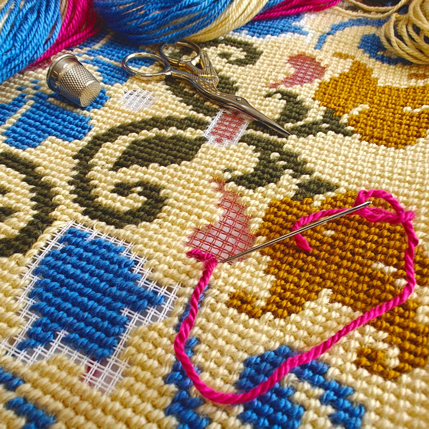 Byzantine — Needlepoint Kit 16″ × 16″ by Brvsk