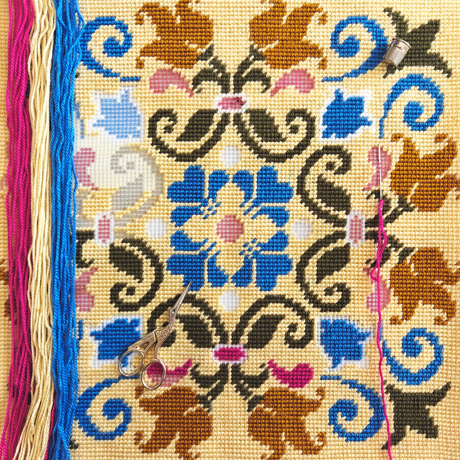 Byzantine — Needlepoint Kit 16″ × 16″ by Brvsk