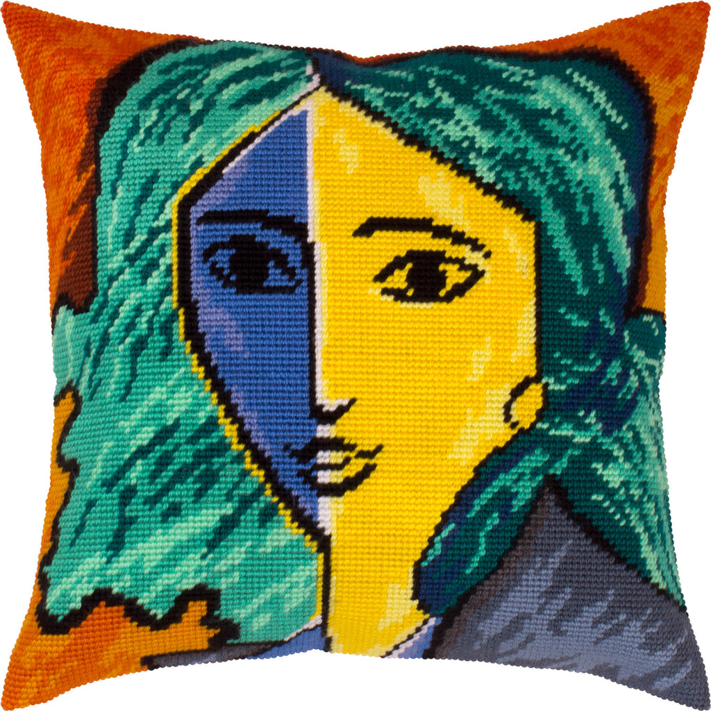Portrait of Lydia Delectorskaya — Stamped Cross Stitch Kit 16″ × 16″ by Brvsk