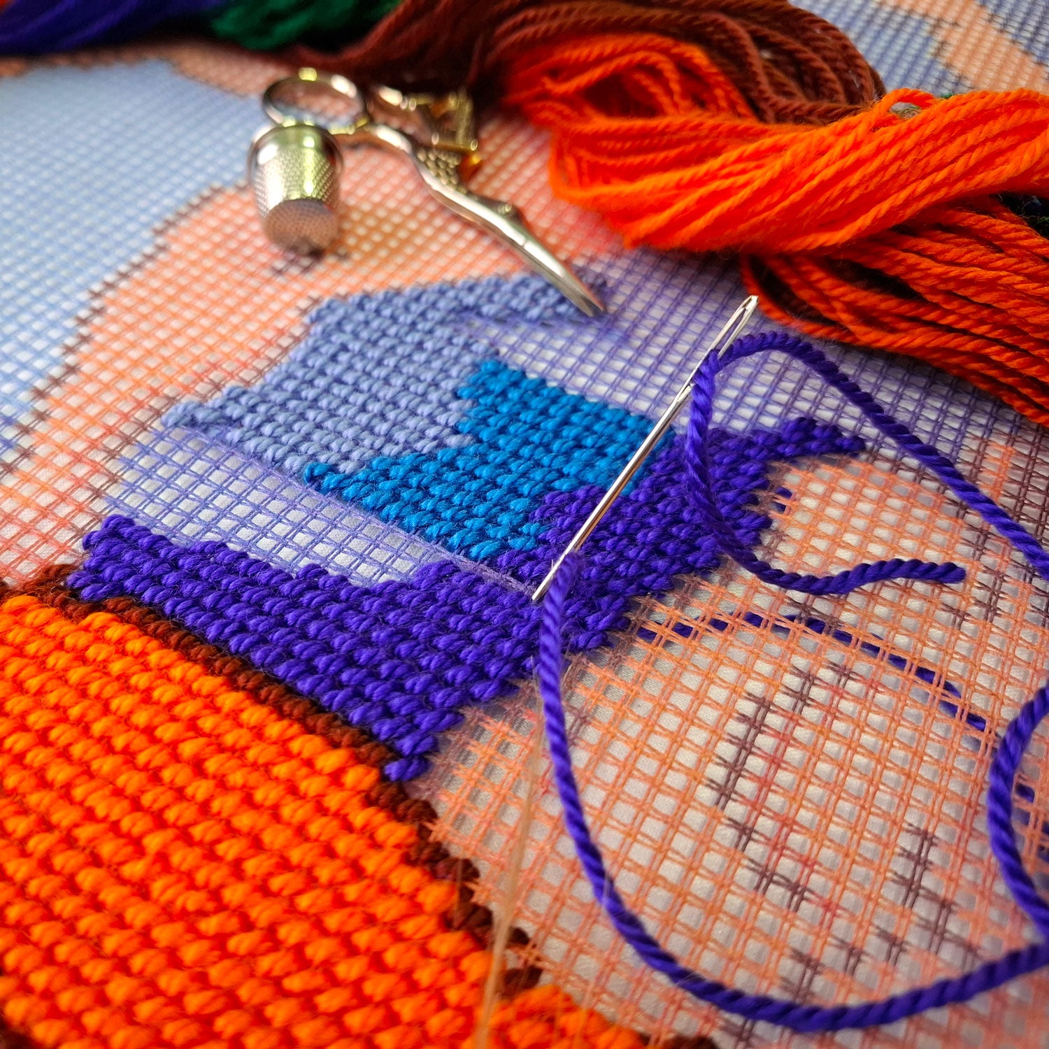 Dance — Embroidery Kit 16″ × 16″ by Brvsk