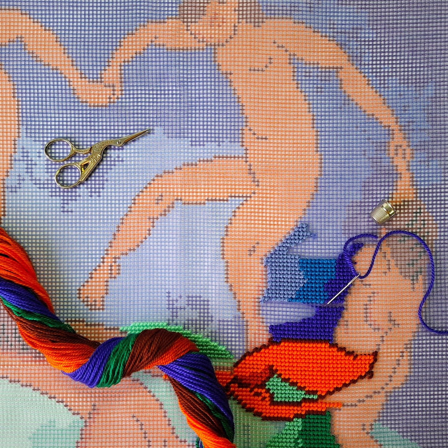Dance — Embroidery Kit 16″ × 16″ by Brvsk