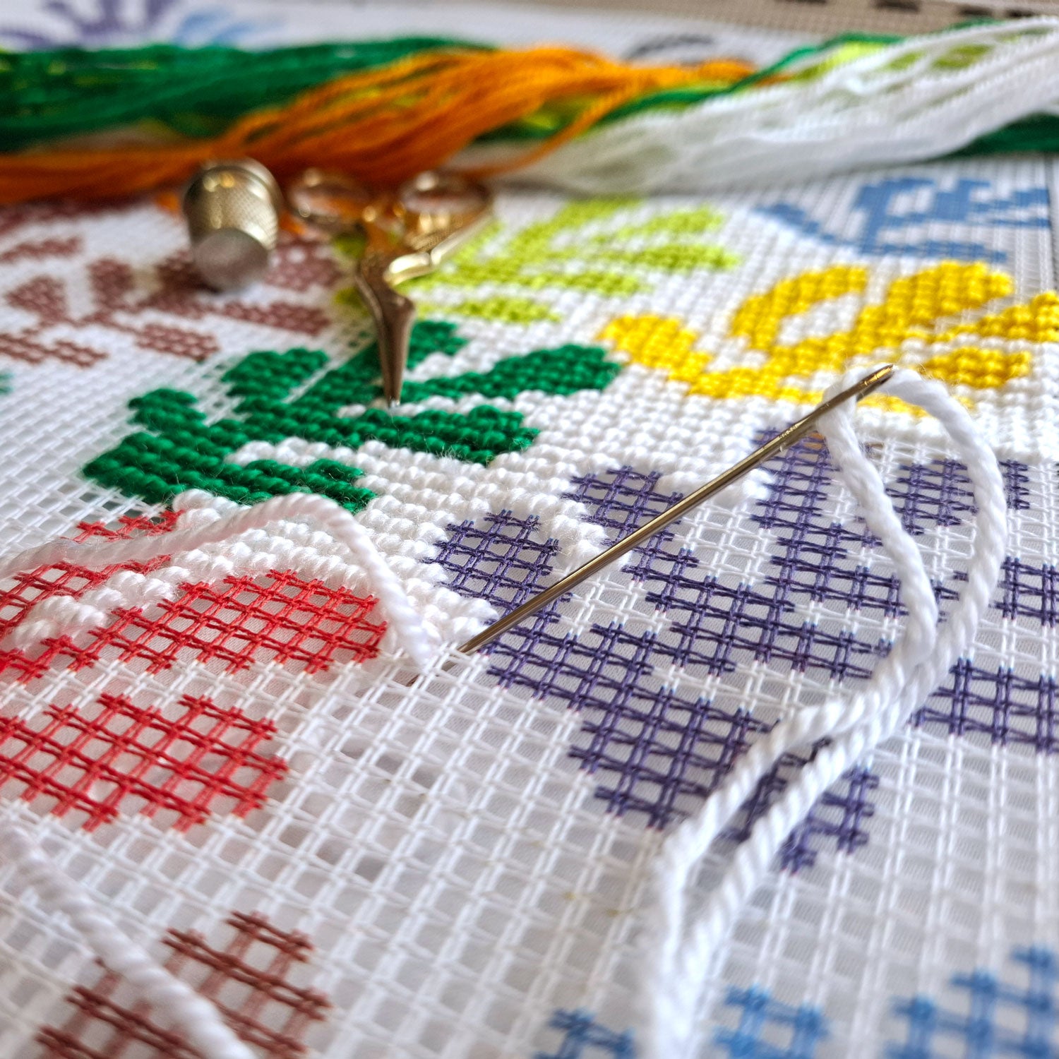 The Sheaf — Embroidery Kit 16″ × 16″ by Brvsk