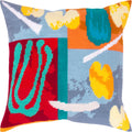 Abstract Stamped Cross-Stitch Kit for Adults and Beginners — Vegetables by Henri Matisse 16″ × 16″ with Clear, Precise Printed Design on Cotton Canvas; Includes 2 Needles, Yarn, and Easy-Read Chart