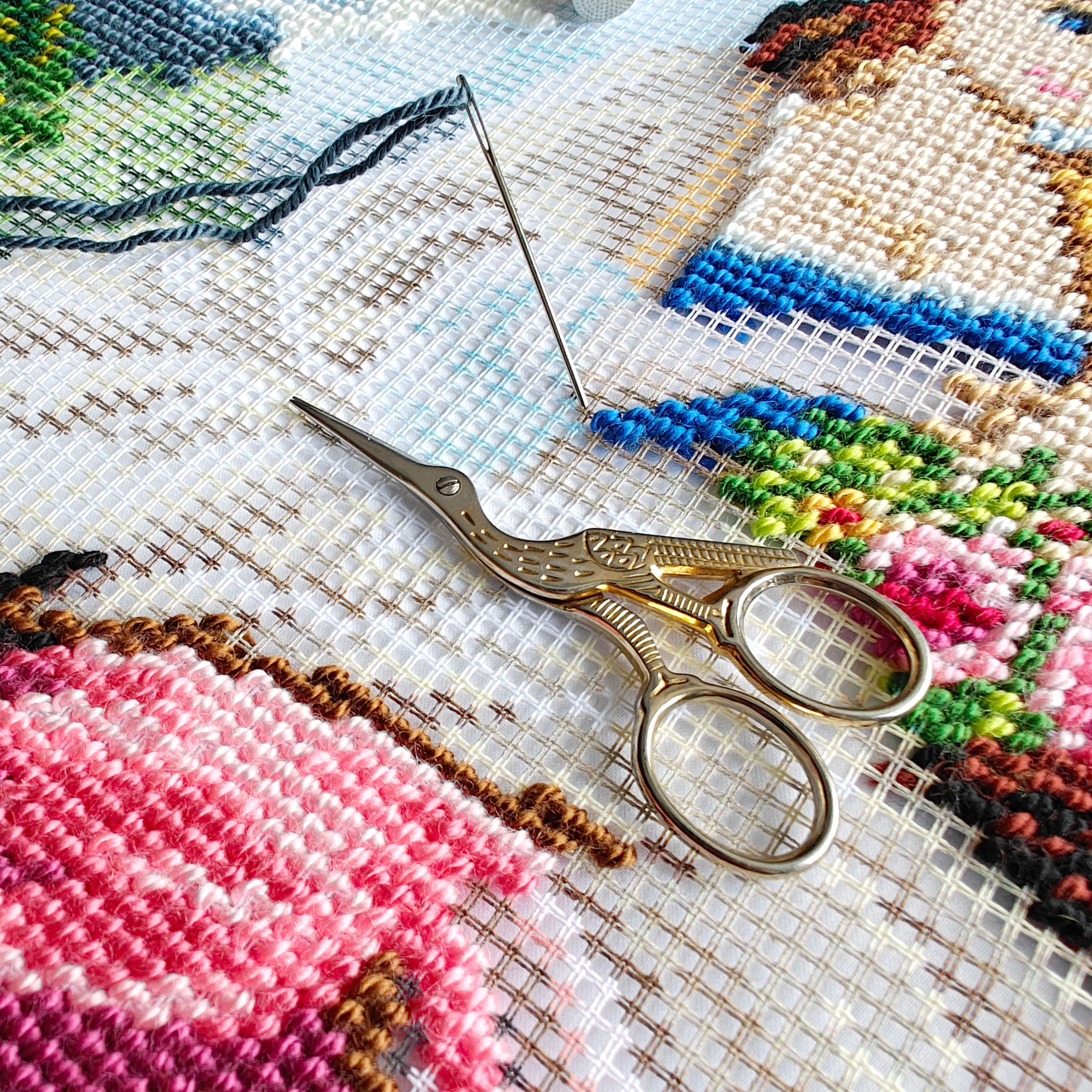 The Little Gardener — Embroidery Kit 16″ × 16″ by Brvsk