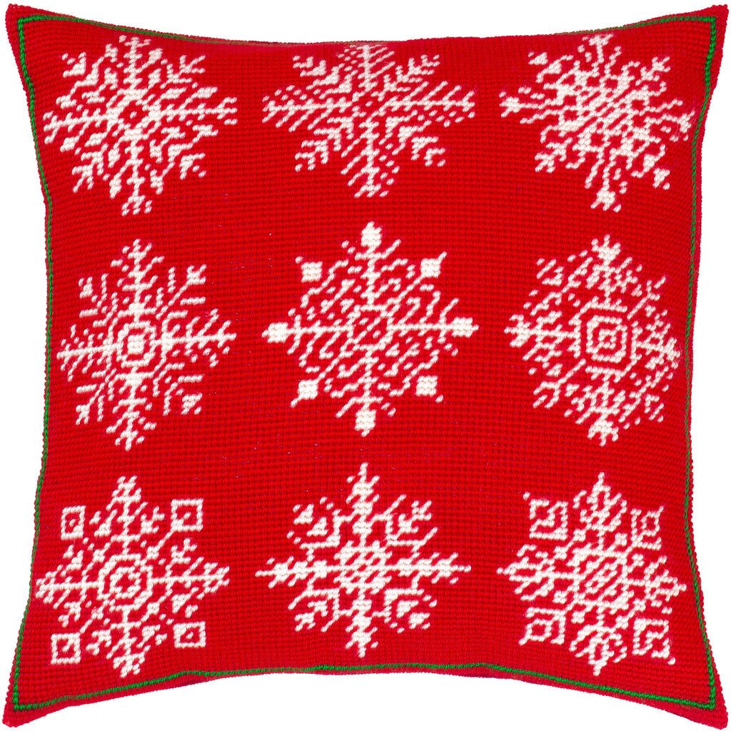 Scandinavian Snowflakes — Stamped Cross Stitch Kit 16″ × 16″ by Brvsk