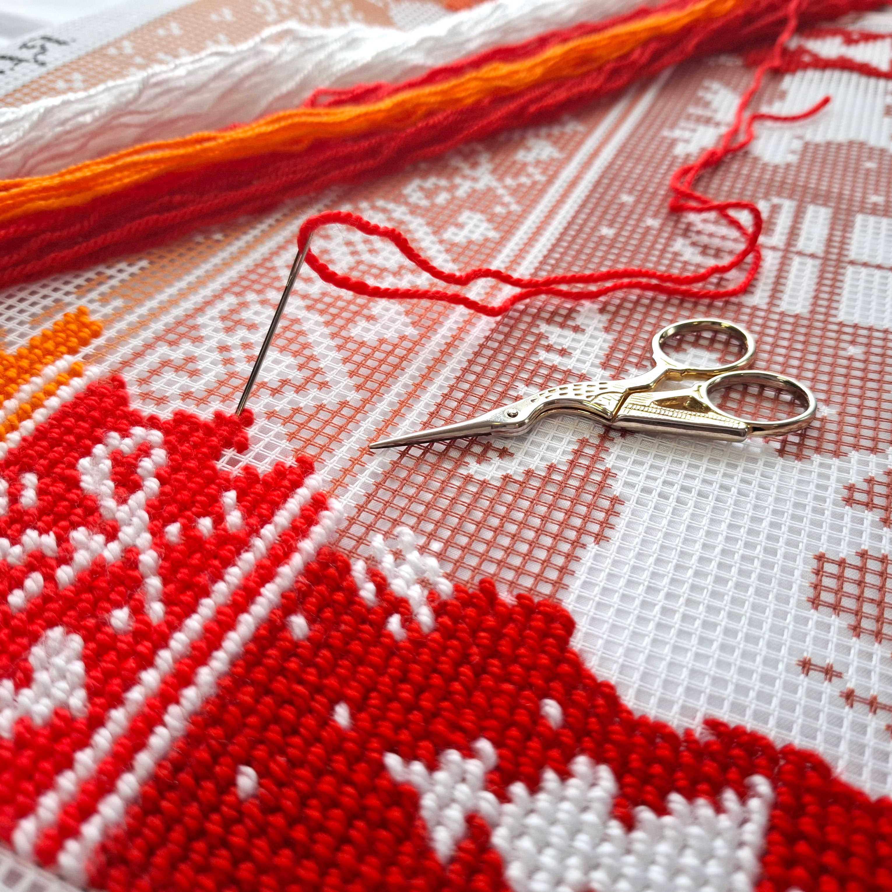 Scandinavian Christmas — Embroidery Kit 16″ × 16″ by Brvsk