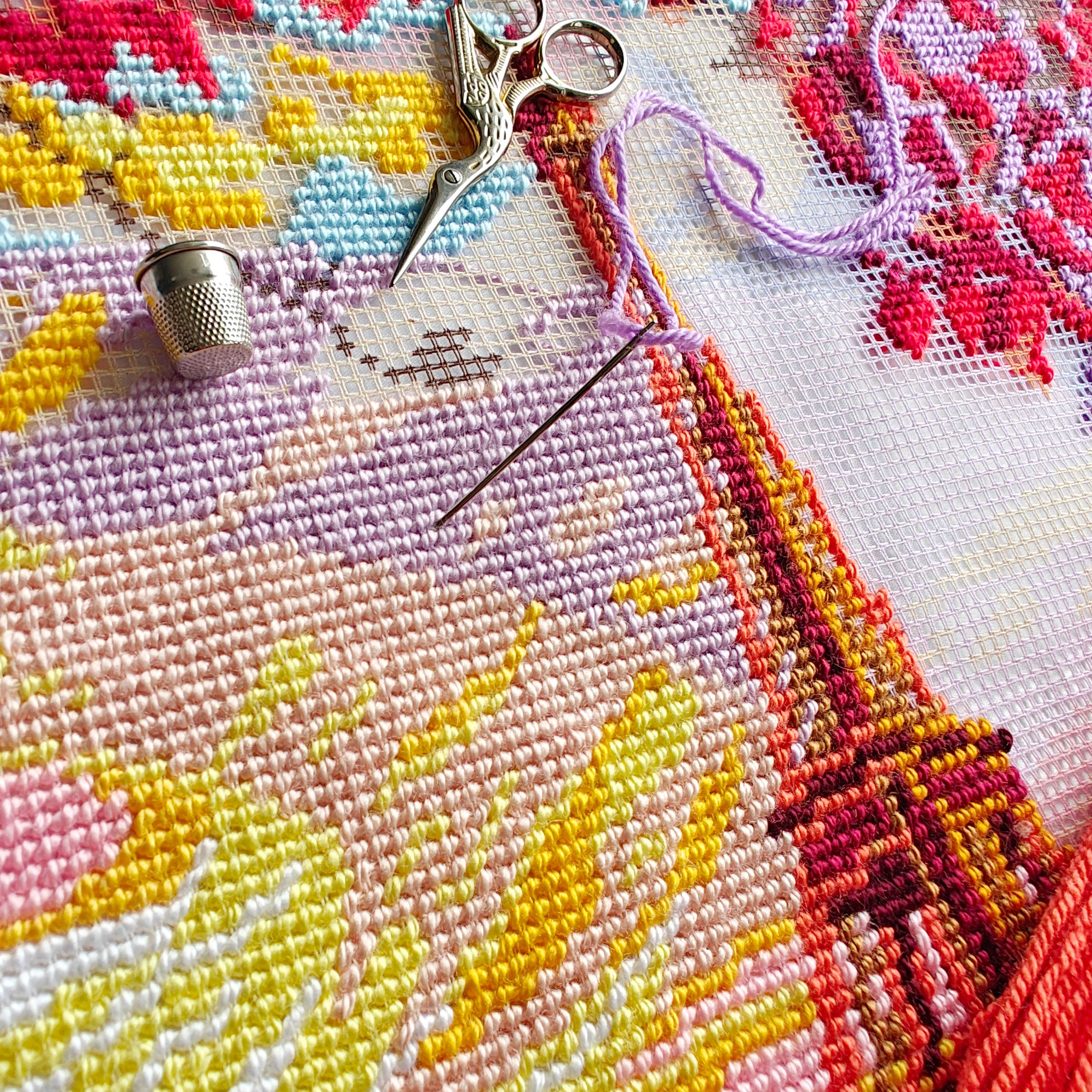 Paris Morning Light — Embroidery Kit 16″ × 16″ by Brvsk