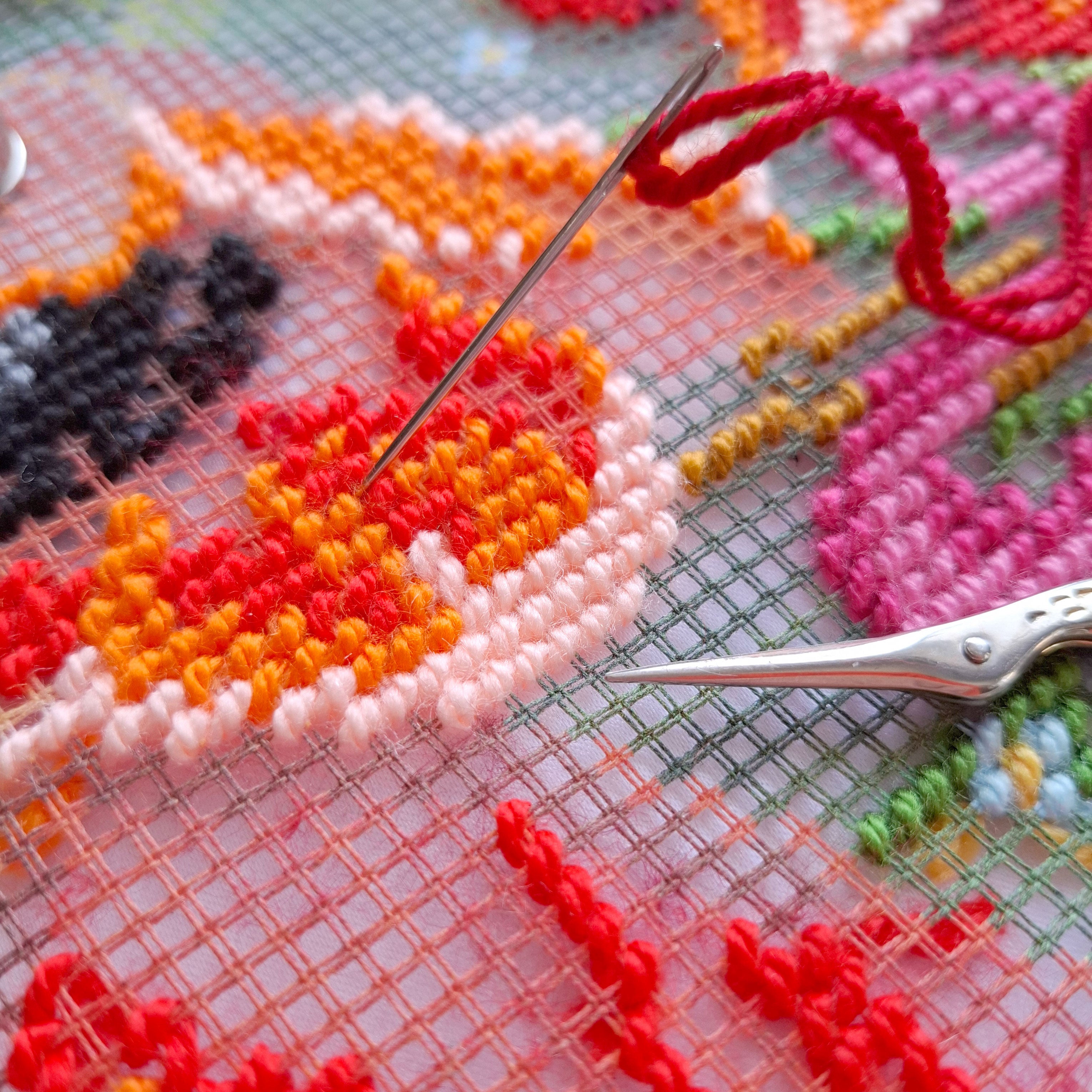 Summer Memories — Needlepoint Kit 16″ × 16″ by Brvsk