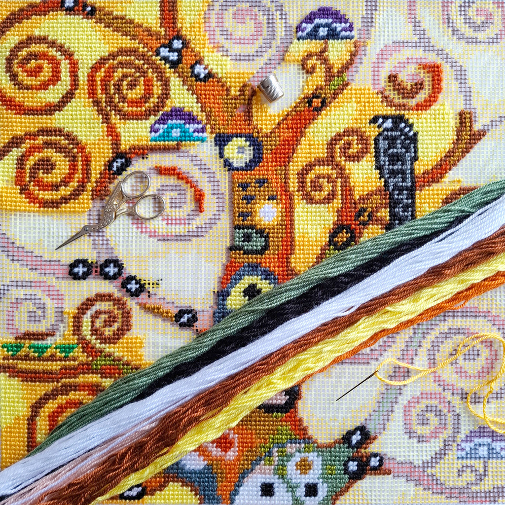 Tree of Life — Needlepoint Kit 16″ × 16″ by Brvsk