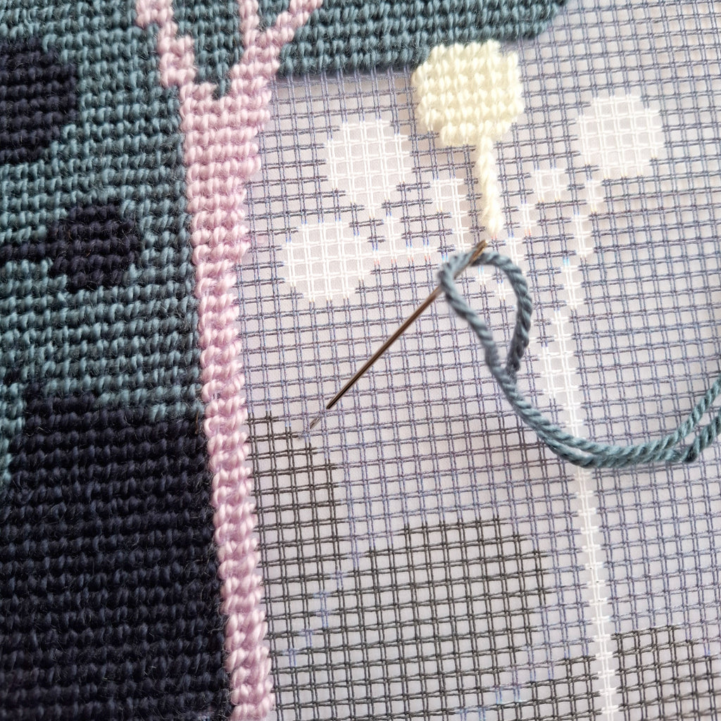 Evening silence — Needlepoint Kit 16″ × 16″ by Brvsk