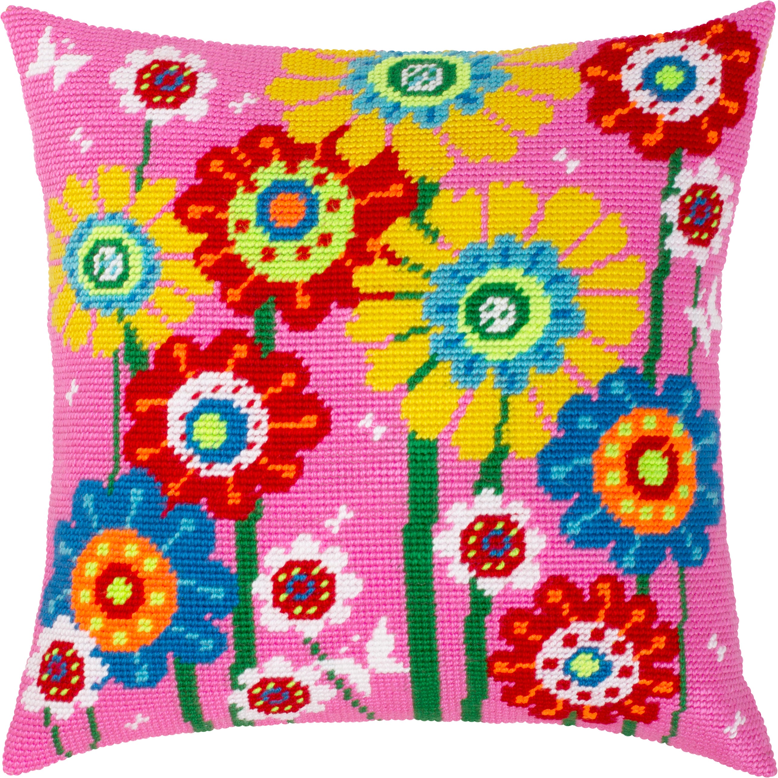 Enchanted Garden — Needlepoint Kit 16″ × 16″ by Brvsk