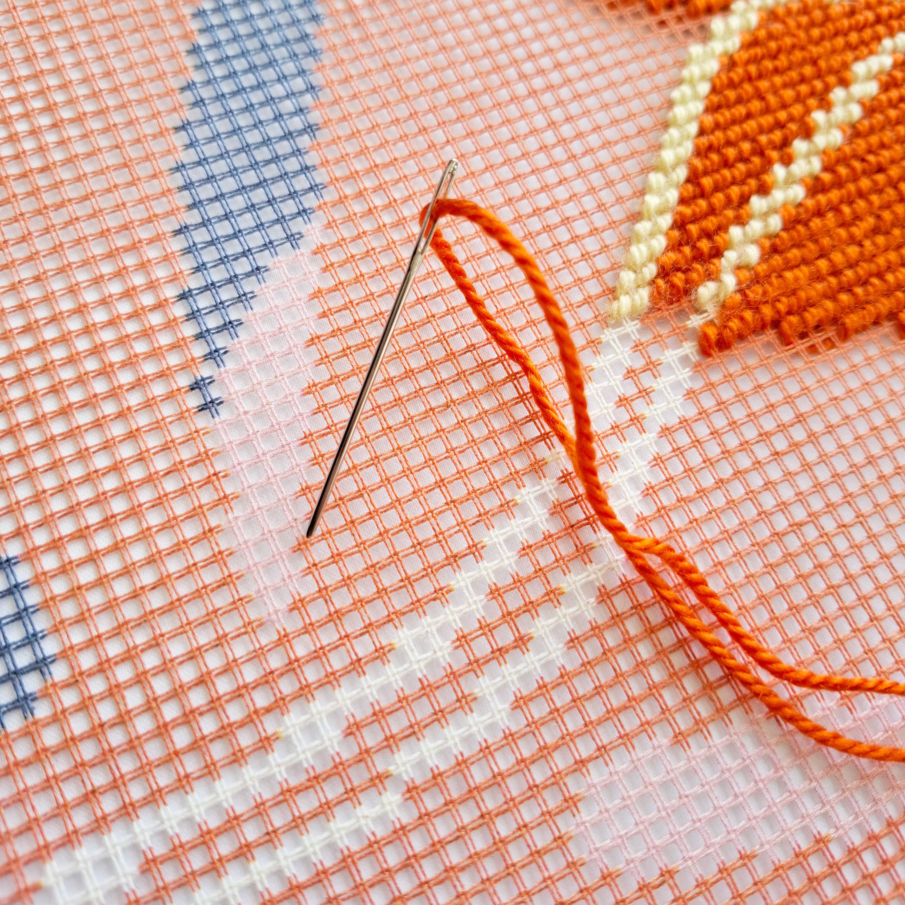 Warm evening — Embroidery Kit 16″ × 16″ by Brvsk