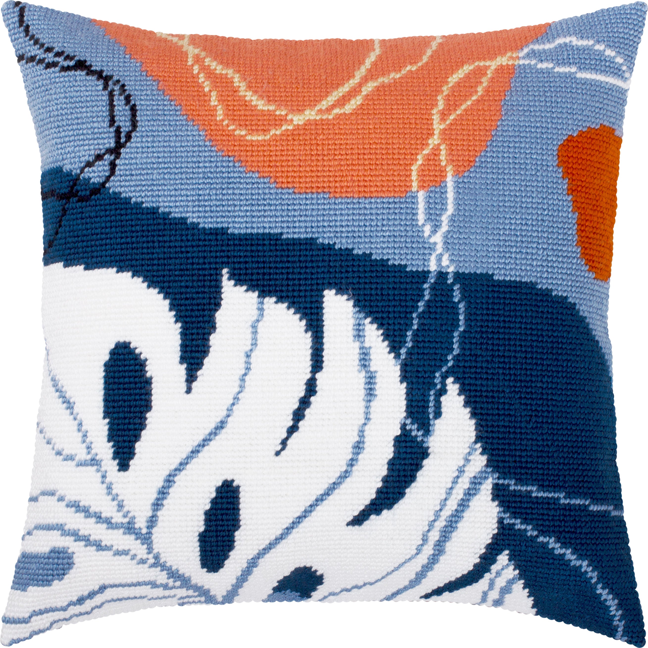 Tropical breeze — Needlepoint Kit 16″ × 16″ by Brvsk