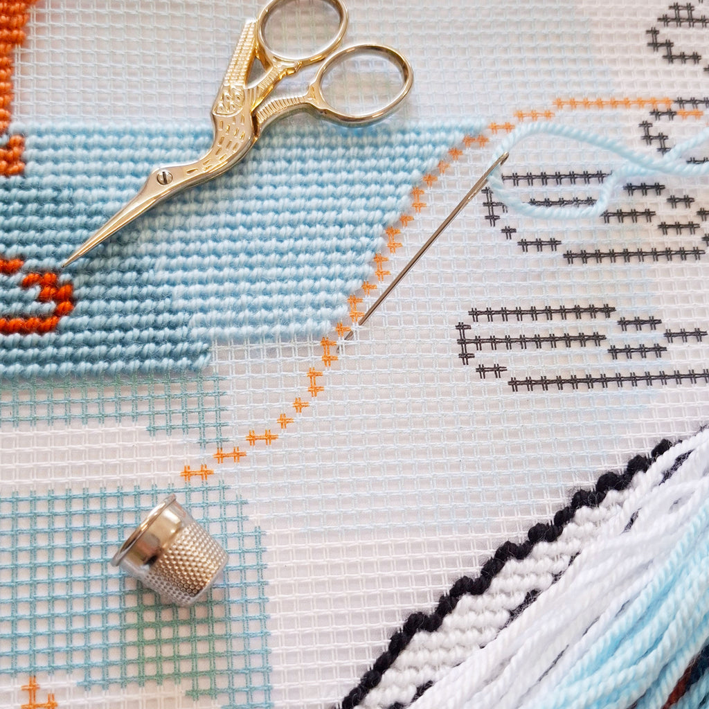 Lightness of wind — Stamped Cross Stitch Kit 16″ × 16″ by Brvsk