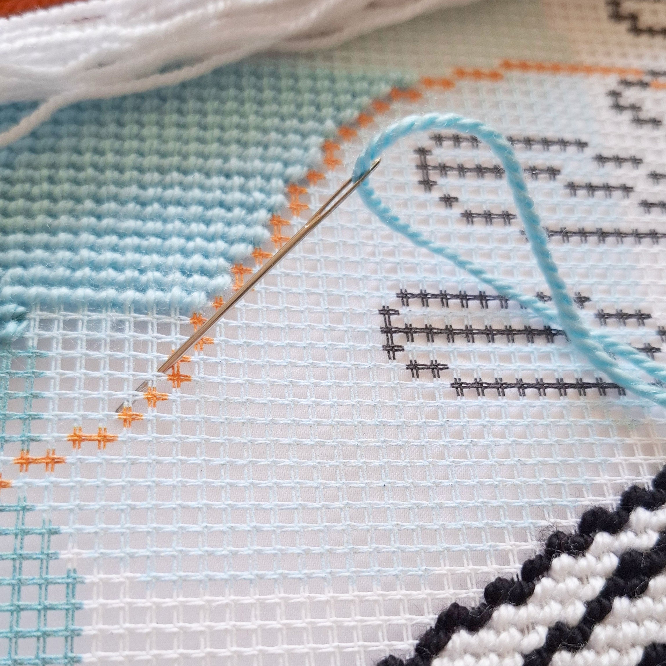 Lightness of wind — Stamped Cross Stitch Kit 16″ × 16″ by Brvsk