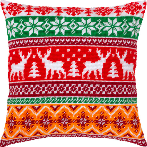 Christmas Cheer — Embroidery Kit 16″ × 16″ by Brvsk