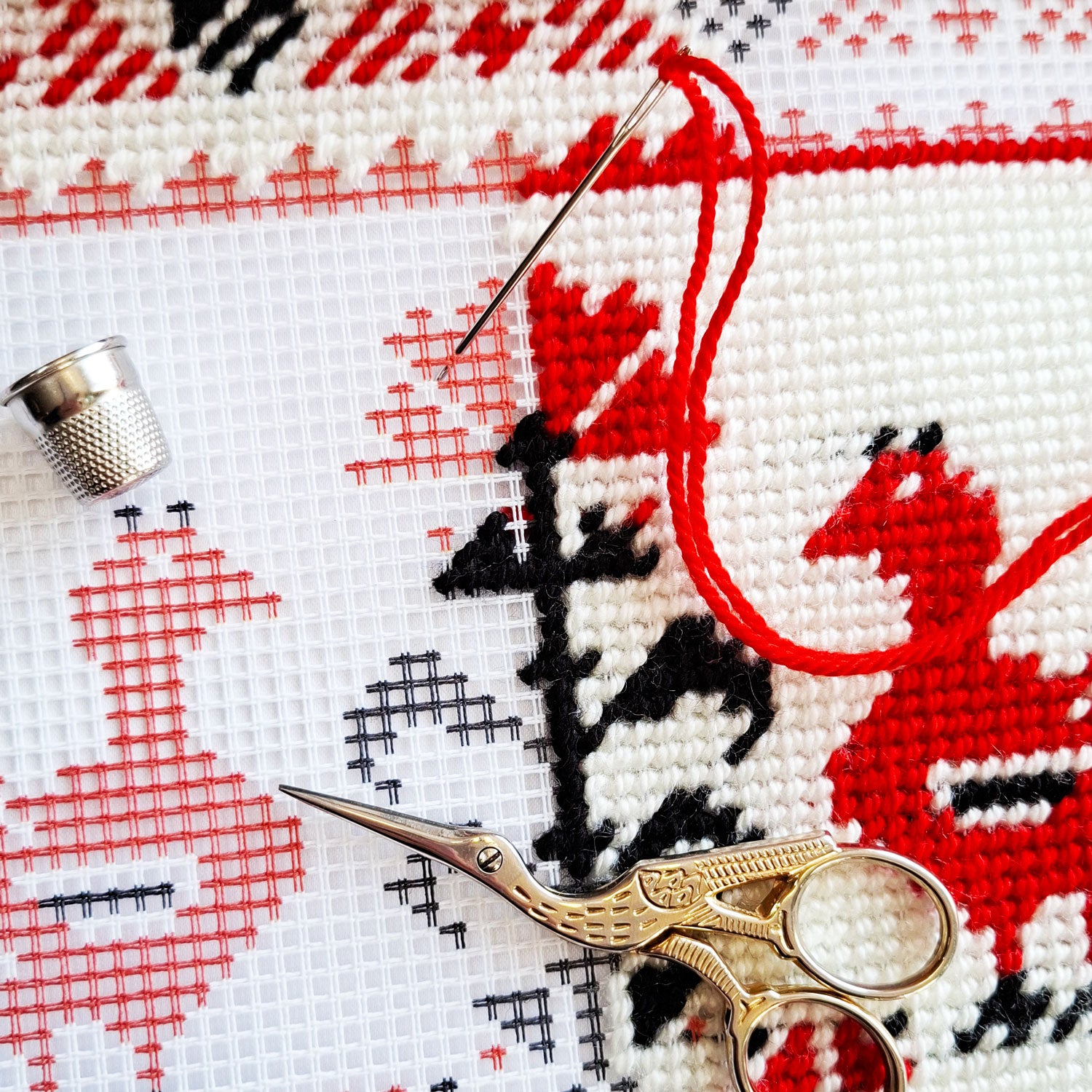 Family Amulet — Embroidery Kit 16″ × 16″ by Brvsk